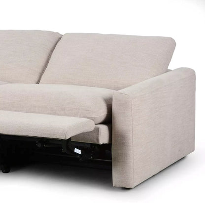 Canapé d'angle 3 pièces Tillery avec fauteuil inclinable électrique