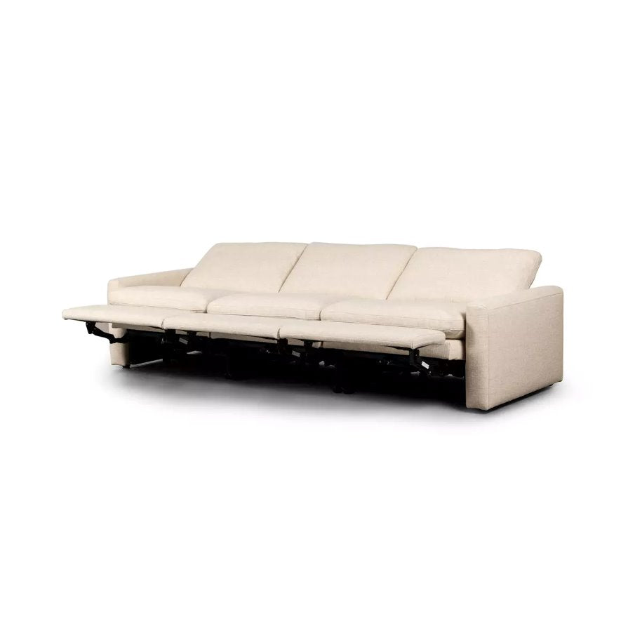 Canapé d'angle 3 pièces Tillery avec fauteuil inclinable électrique