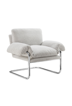 Fauteuil d'appoint en tissu Ravessa, papier journal