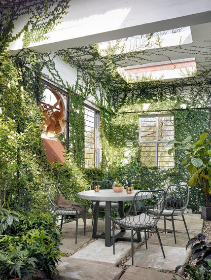 Table de salle à manger ronde d'extérieur Cyrus