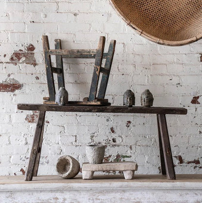 Tabouret de village vintage