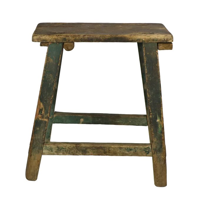 Tabouret de village vintage