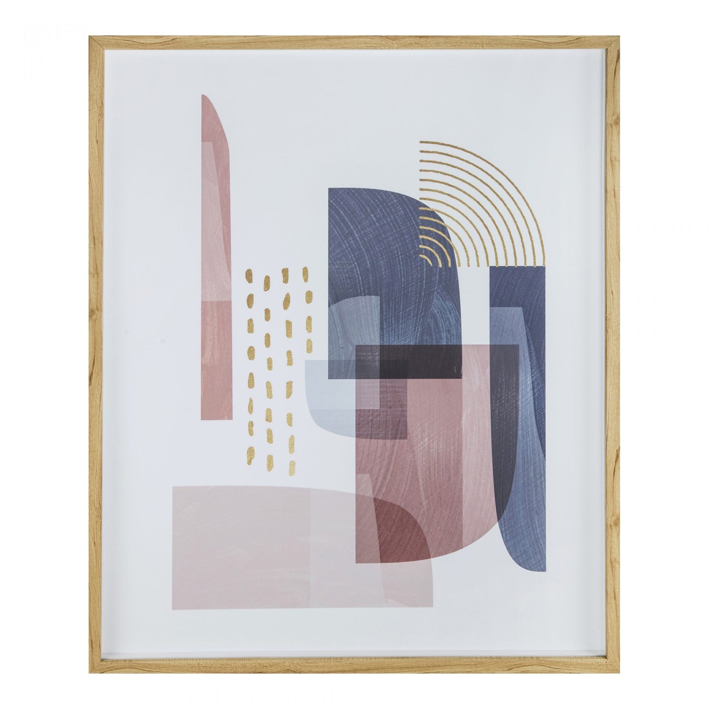 Art mural abstrait encadré plein de vie