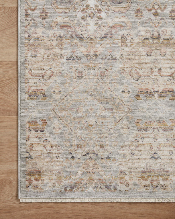 Tapis Amber Lewis x Loloi Zuma argenté/multicolore