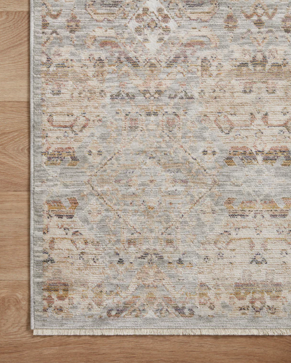 Tapis Amber Lewis x Loloi Zuma argenté/multicolore