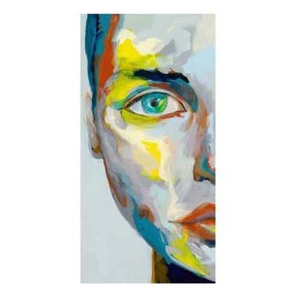 Portrait néon mural