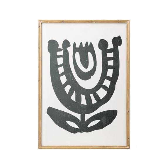 Art mural floral abstrait