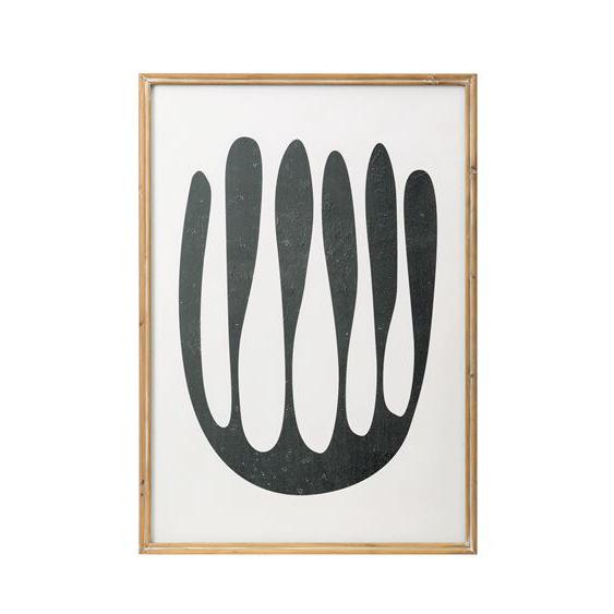 Art mural floral abstrait