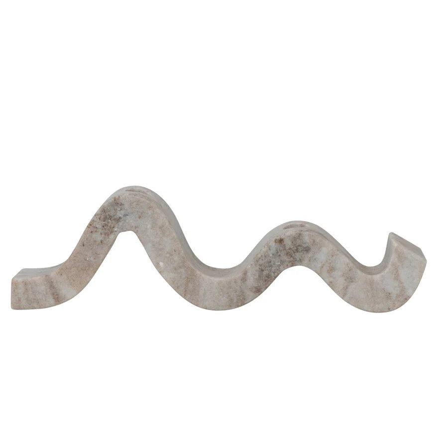 Porte-bougie conique Marble Wave