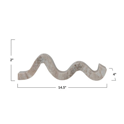 Porte-bougie conique Marble Wave