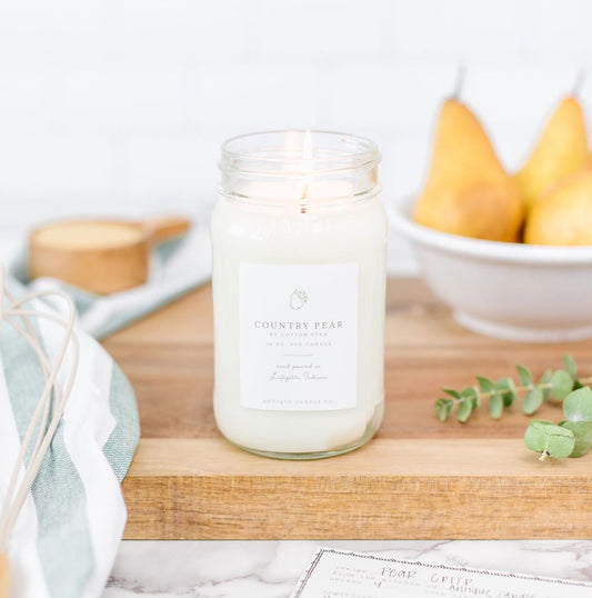 Bougies de soja coulées à la main