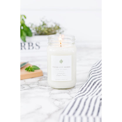 Bougies de soja coulées à la main