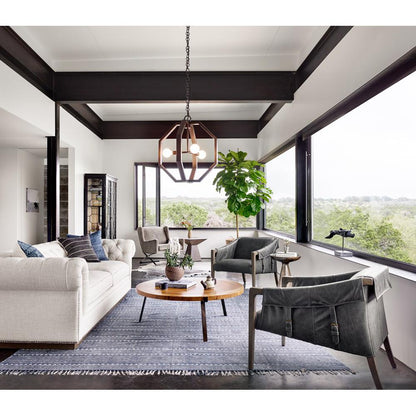 Fauteuil en cuir Bauer