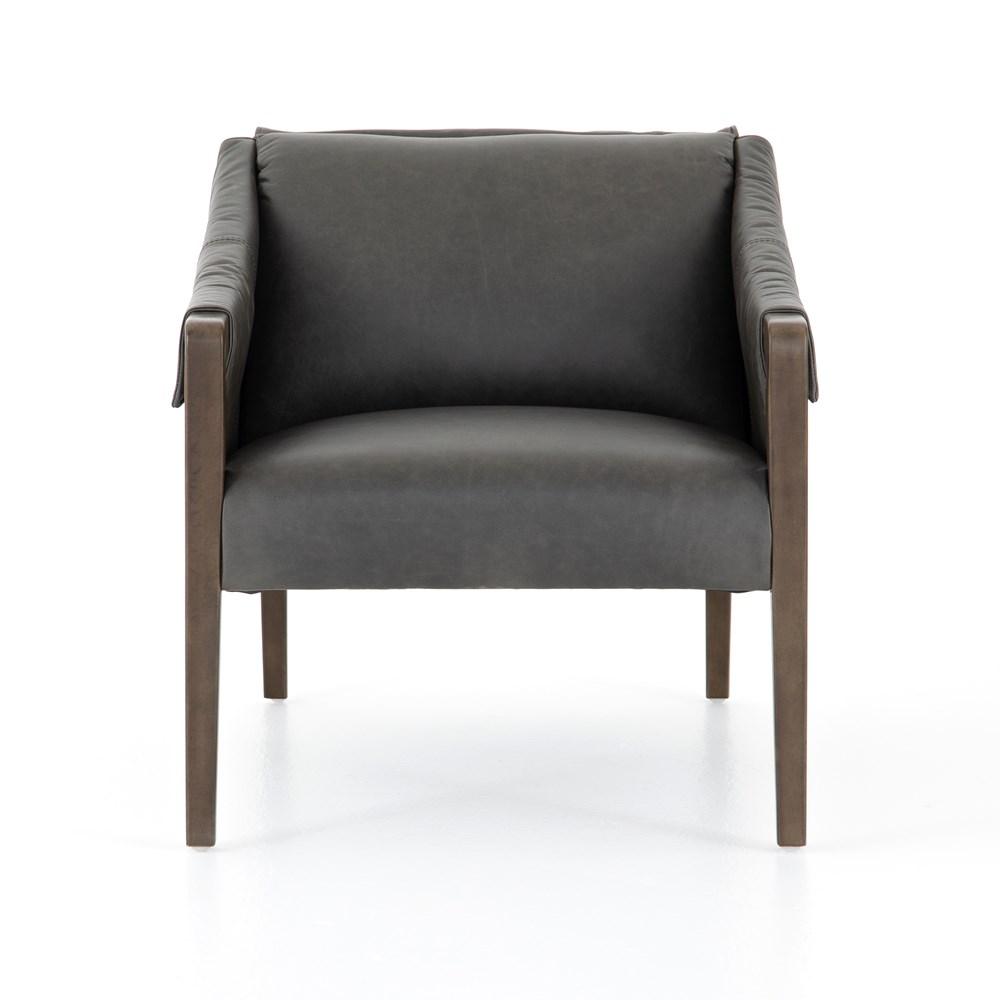 Fauteuil en cuir Bauer