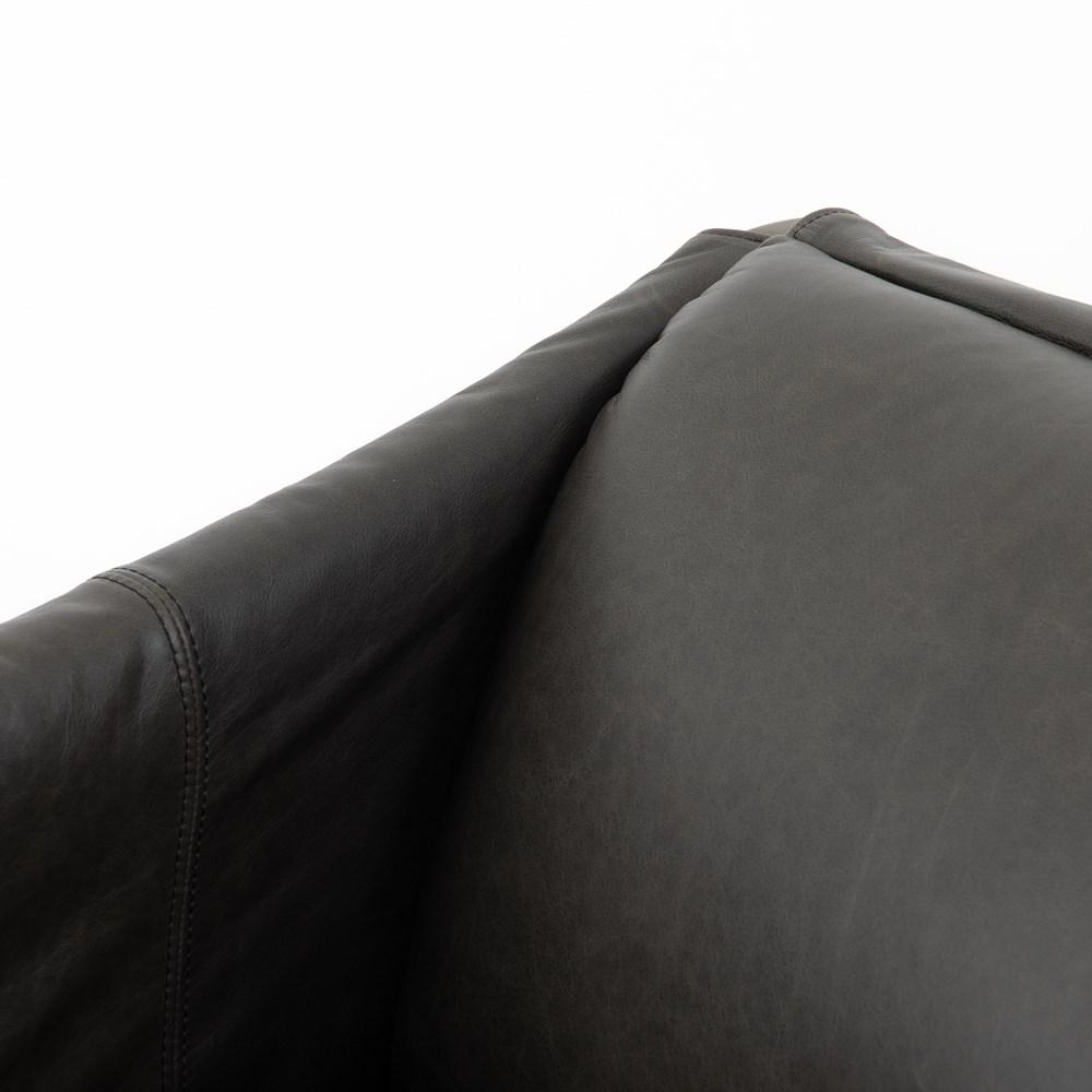 Fauteuil en cuir Bauer