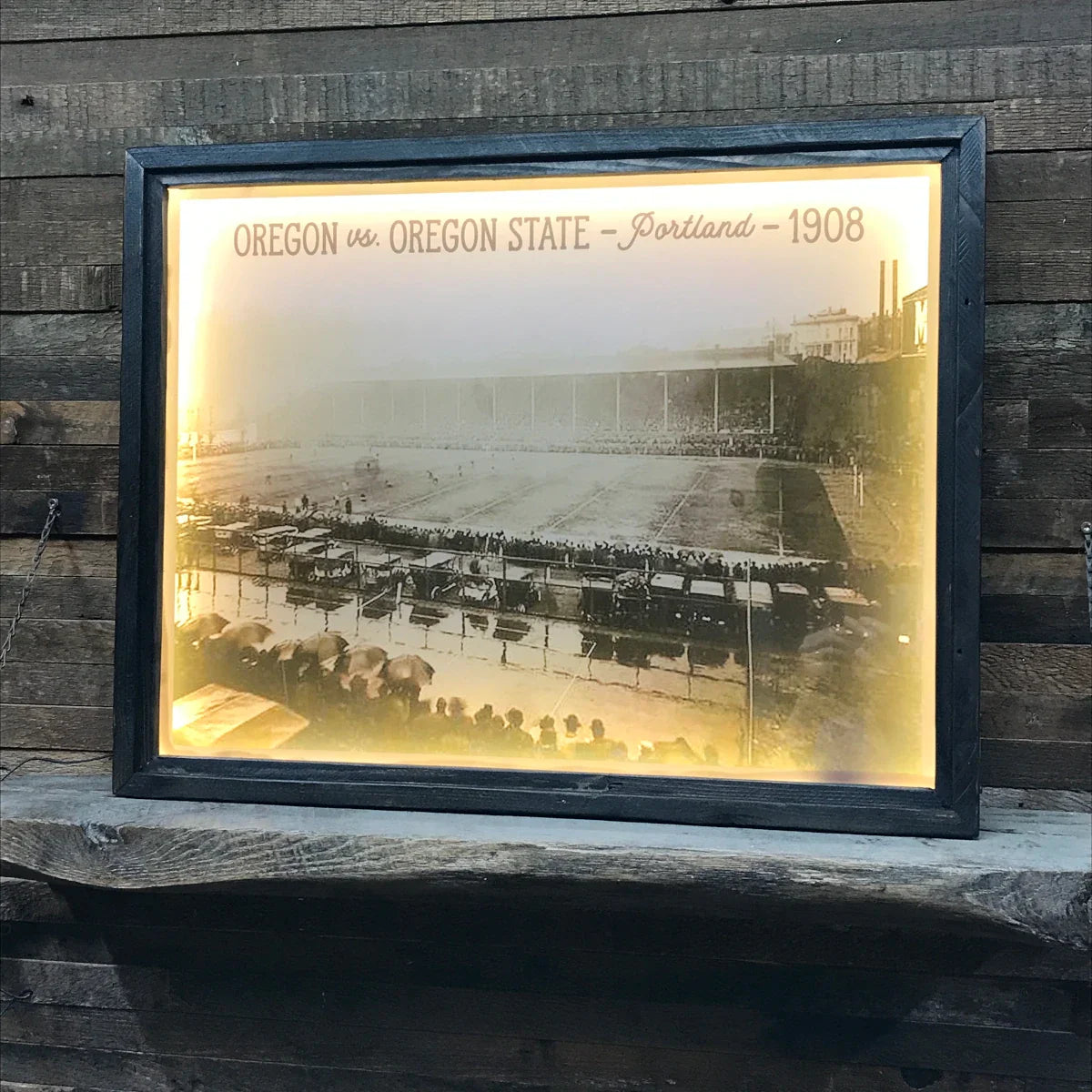 Cadre rétroéclairé Oregon contre Oregon State