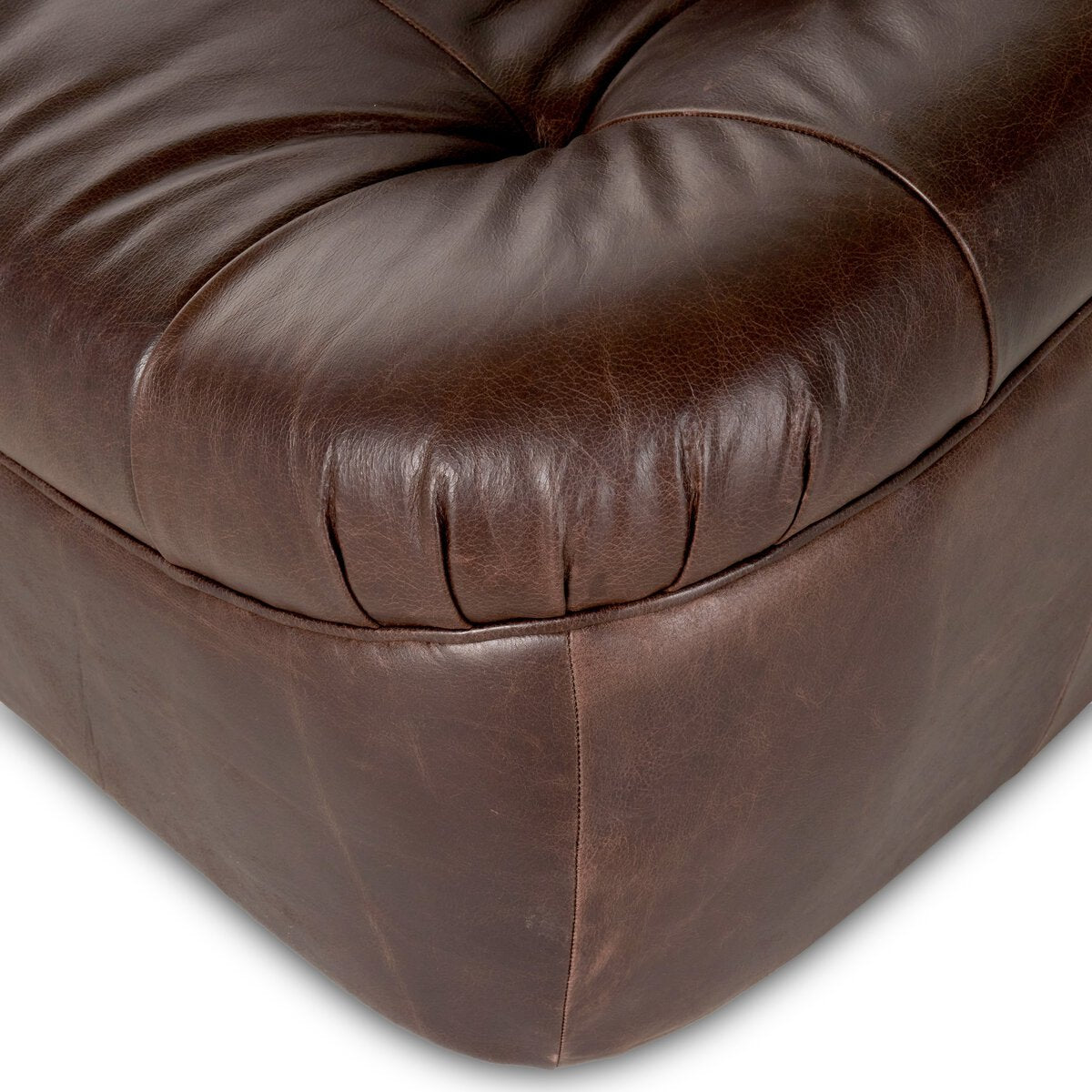 Fauteuil pivotant en cuir Farley