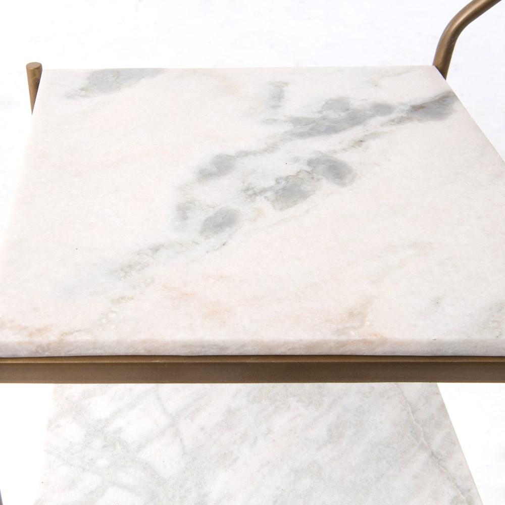 Chariot de bar en marbre Felix