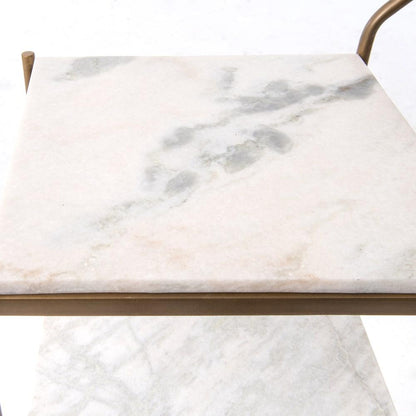 Chariot de bar en marbre Felix