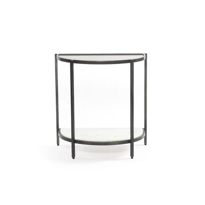 Table d'appoint Grace en marbre et verre