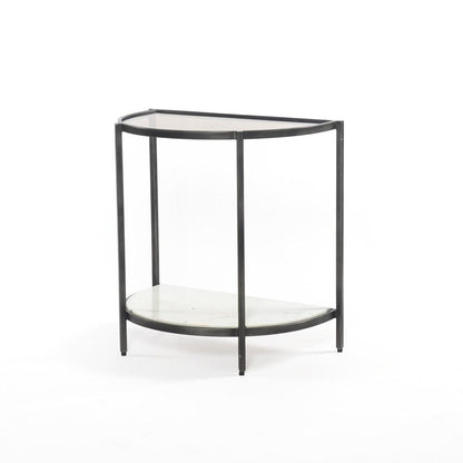Table d'appoint Grace en marbre et verre
