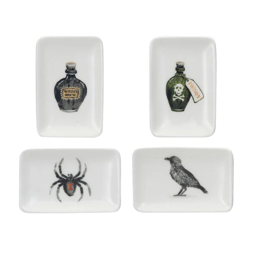 Assiette d'Halloween en grès