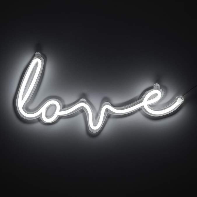 Applique murale néon LED « Love »