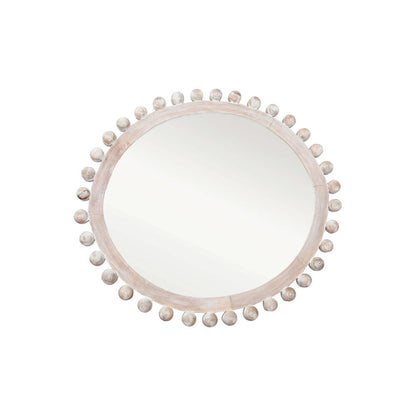 Miroir en bois de manguier blanchi à la chaux 39