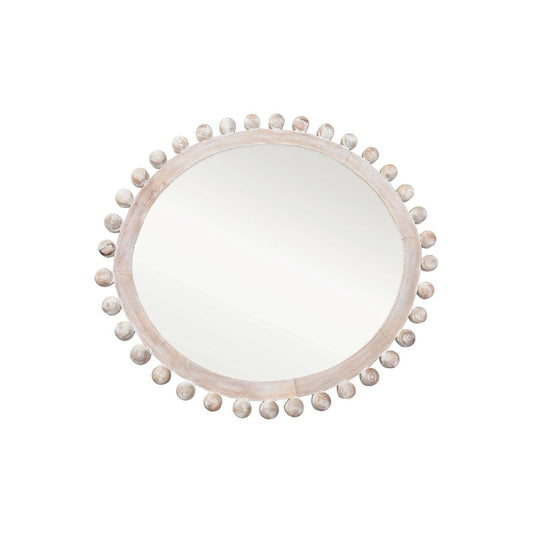 Miroir en bois de manguier blanchi à la chaux 39