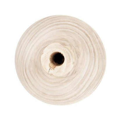 Vase rond en bois de paulownia