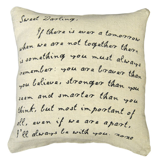 Coussin lettre Sweet Darling