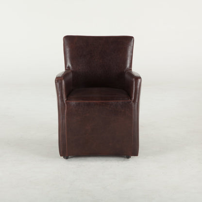 Fauteuil de salle à manger en cuir Peabody