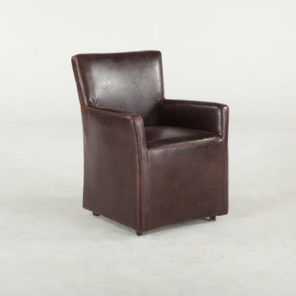 Fauteuil de salle à manger en cuir Peabody