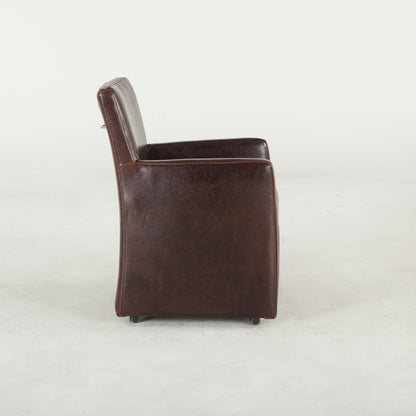 Fauteuil de salle à manger en cuir Peabody
