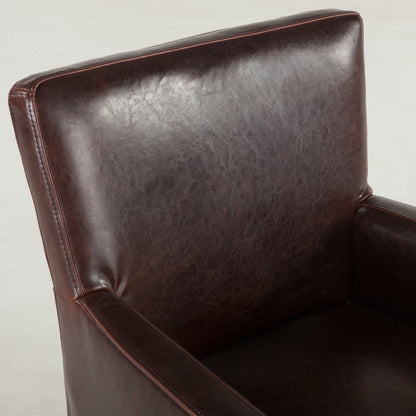 Fauteuil de salle à manger en cuir Peabody