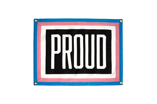 Drapeau de camp Trans Proud