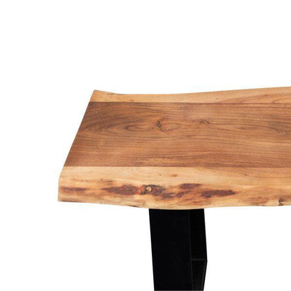 Banc de salle à manger en acacia naturel Manzanita