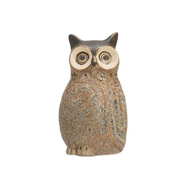 Vase hibou en grès