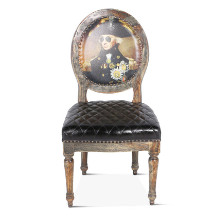 Chaise de salle à manger Washington avec dossier en toile de jute