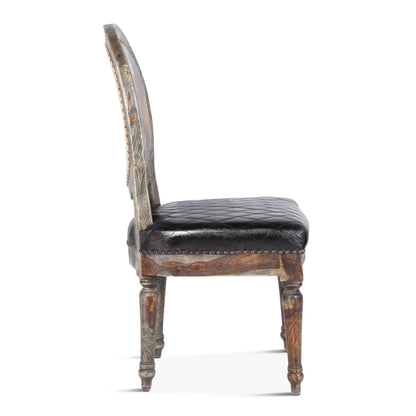 Chaise de salle à manger Washington avec dossier en toile de jute