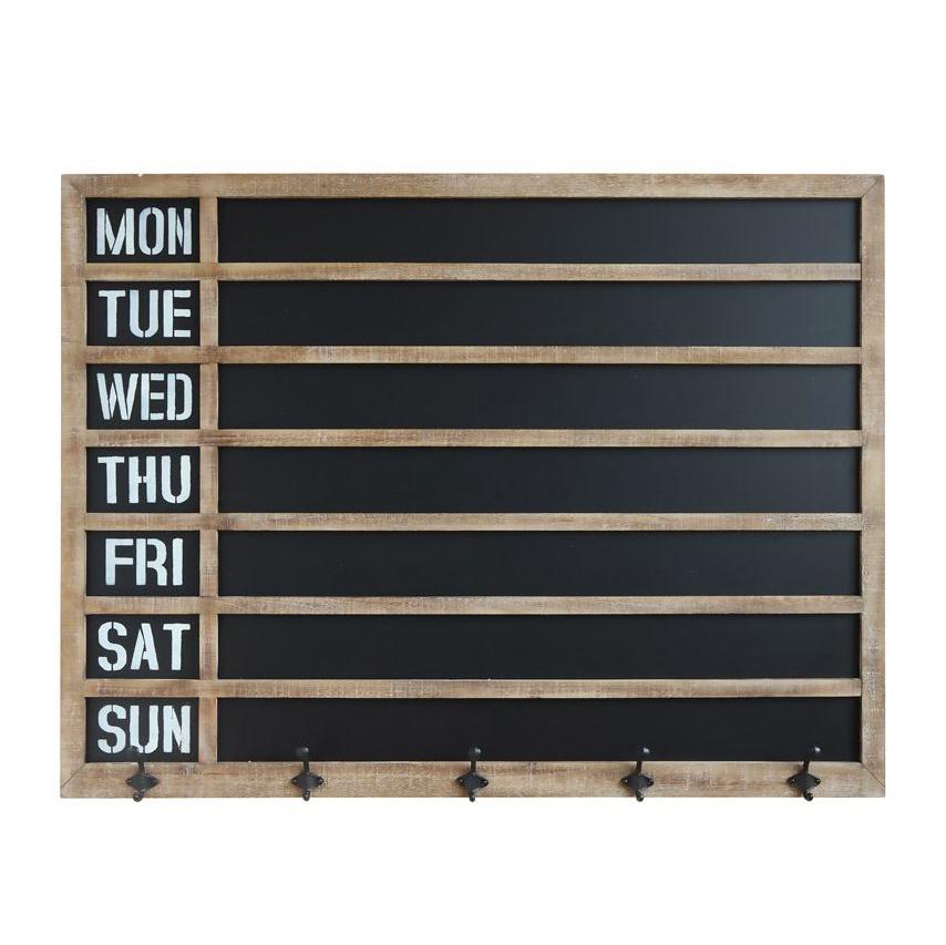 Tableau noir en semaine