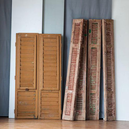 Volets en bois vintage