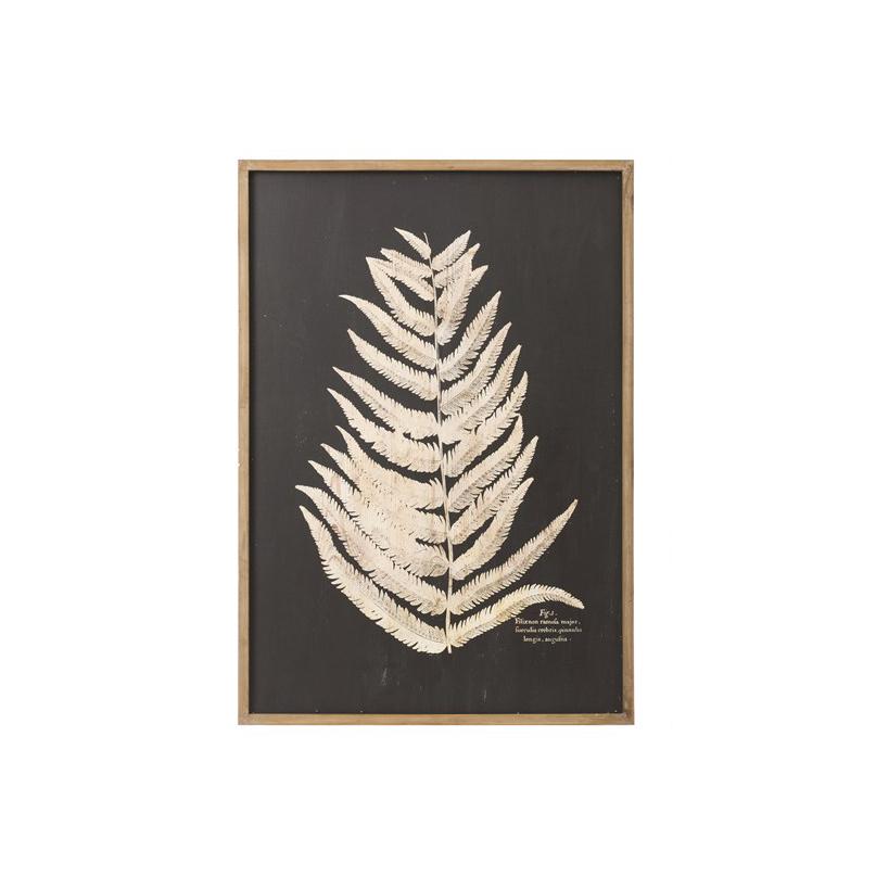 Silhouette de feuille de fougère découpée au laser