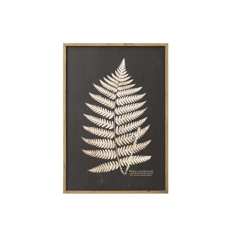 Silhouette de feuille de fougère découpée au laser