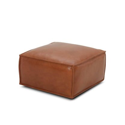 Pouf en cuir Zander