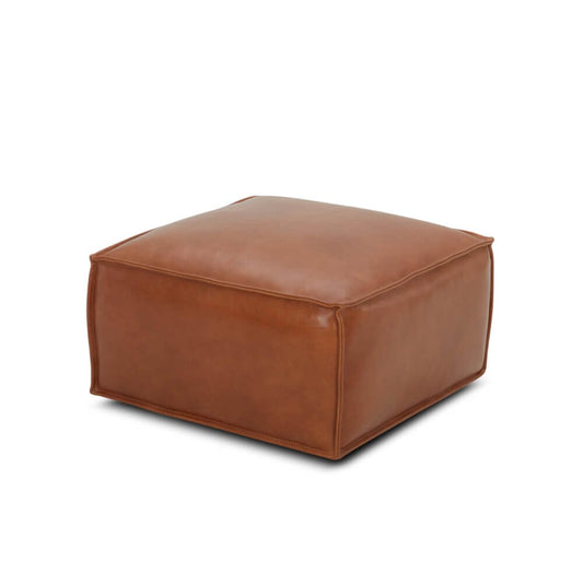 Pouf en cuir Zander
